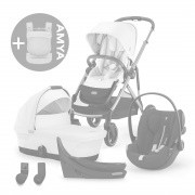 Gazelle 4in1 +AMYA - Moss Green/Moon Black